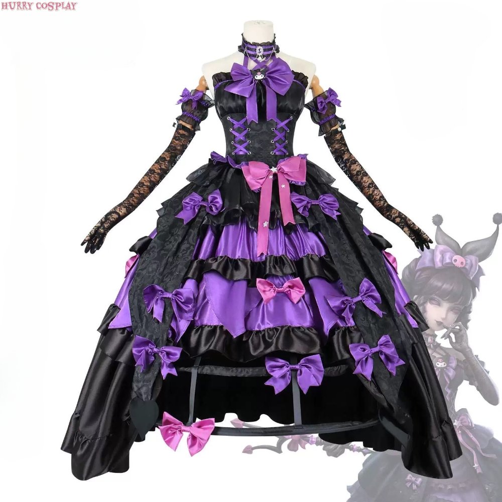 Game Cosplay,Identity V,Game Identity V Blood Queen Mary Purple Dress